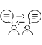 Fluent local communication icon